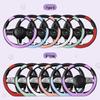 New Carbon Fiber Car Steering Wheel Cover - Cute Cartoon Sport Design, Free Shipping
