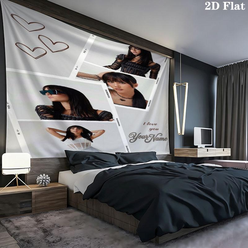Aitana Name Wandteppich Ästhetischer Wandbehang Bedruckter Stoffdecke Dekorative Wandteppiche für Schlafzimmer Wohnzimmer Heimdekoration