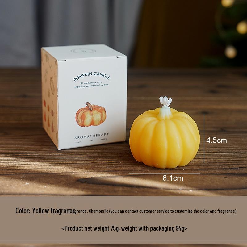 

Свечи с ароматом Хэллоуина в форме тыквы - Ручная работа, сувениры для вечеринки