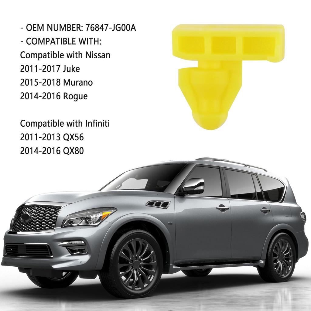 38pcs Car Retainer Clip Fender Clip Bumper Retainer Clip Replacement OEM #76882-JG10A 01553-09321 Car