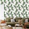 Crane and Plants Pattern Wallpaper for Living Room and Bedroom 50x1000