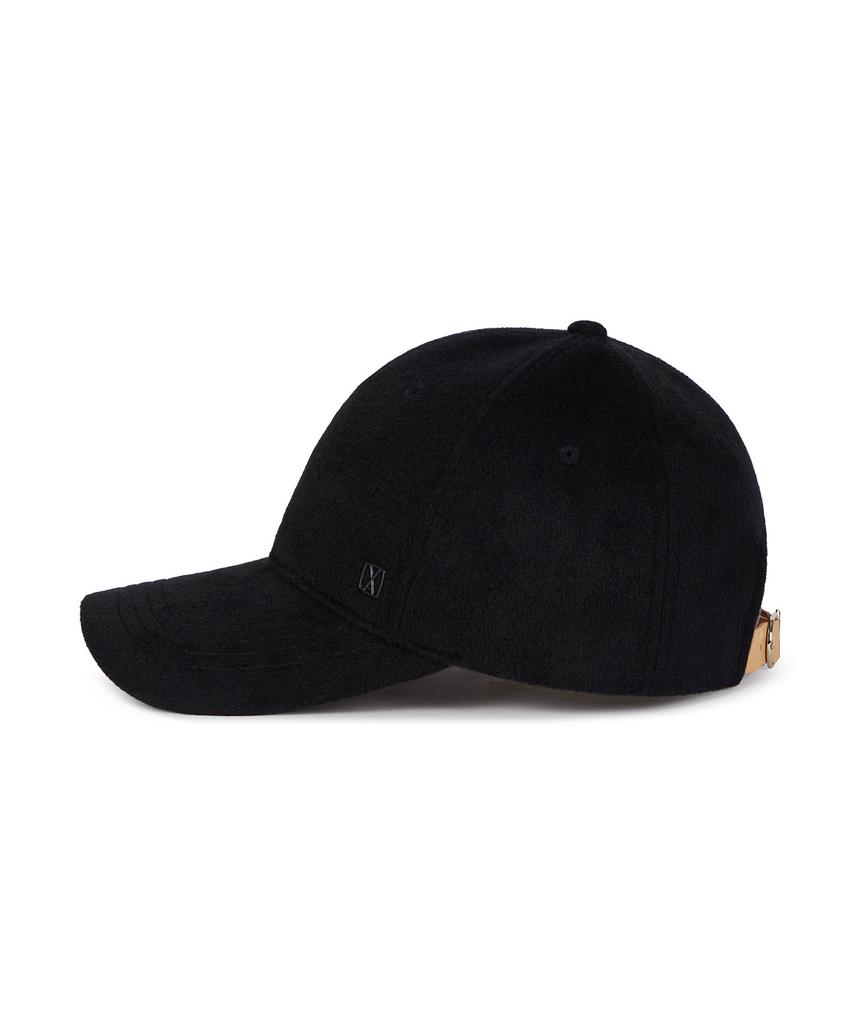 Bajal Va Square Wool Ball Cap Black