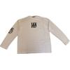 WE11DONE FW24 Letter Logo Printed Long Sleeve T-Shirt Unisex Tops White WD-TT3-24-746-U-WH