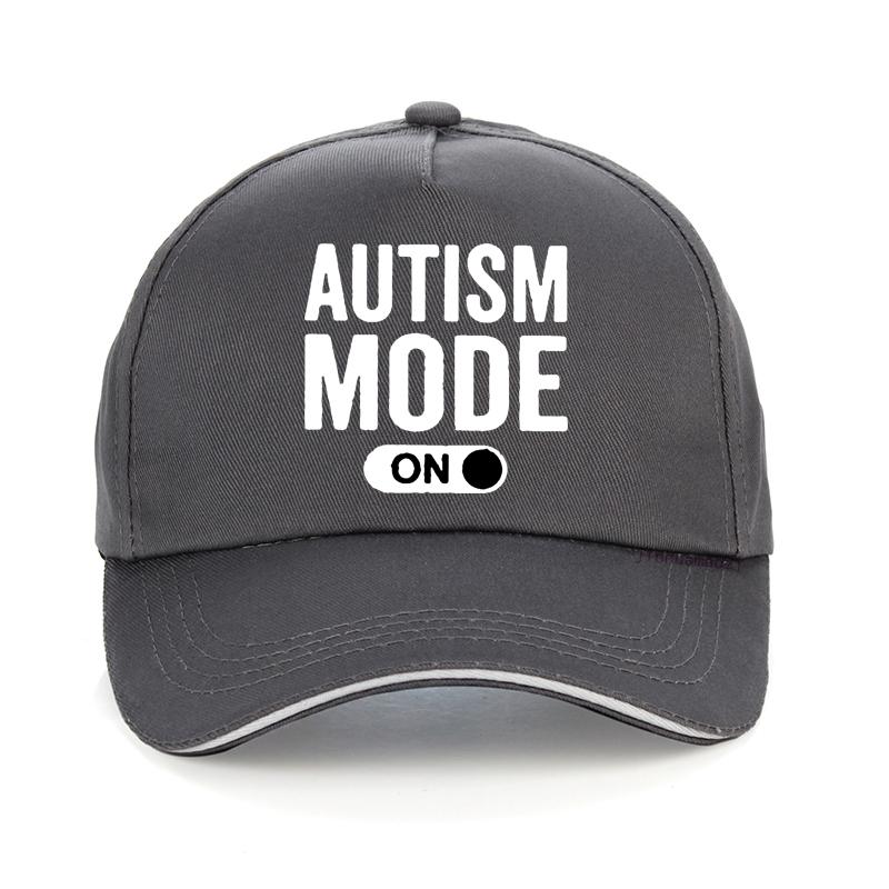 Lustige Beste Autismus-Modus An Hut Unisex Damen Grafik Baumwolle Baseballkappe Harajuku Pop Y2K Sommer Trucker Snapback Hüte Knochen