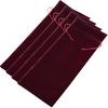 BCP 4-pieces 14"x 5.5" Luxury Flannelette Red Wine Bottle Gift Bags with Double Drawstring Closure for Wedding Party