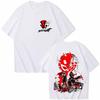 Persona Goro Akechi Grafik T-Shirt Vintage YK Anime Merch Harajuku Übergroß Unisex und Damen Baumwolle Kurzarm T-Shirt Top