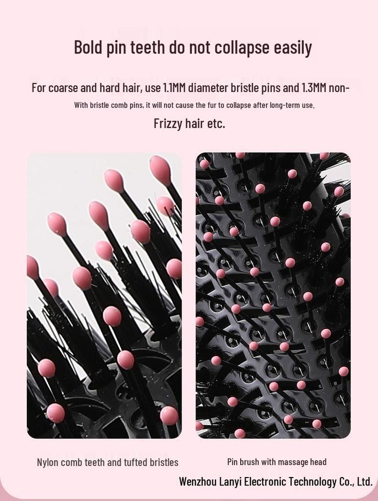 Multifunctional Hair Dryer and Straightening Comb – Dual-Use Hot Air Comb for Curling and Straightening Without Hair Damage.