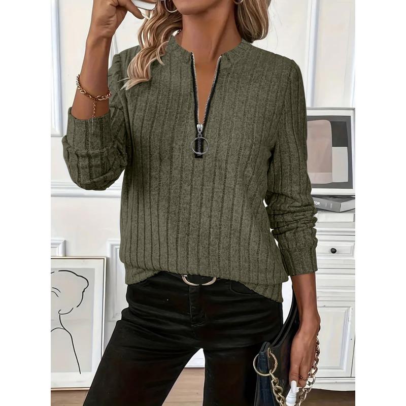 BITCED Women's Fashion Casual Solid Color Print Long Sleeve Blouses & Shirts International Design