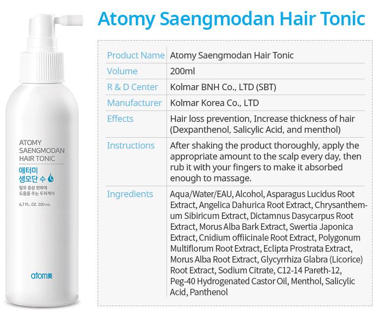 Atomy Tonik do włosów Saengmodan 200ml
