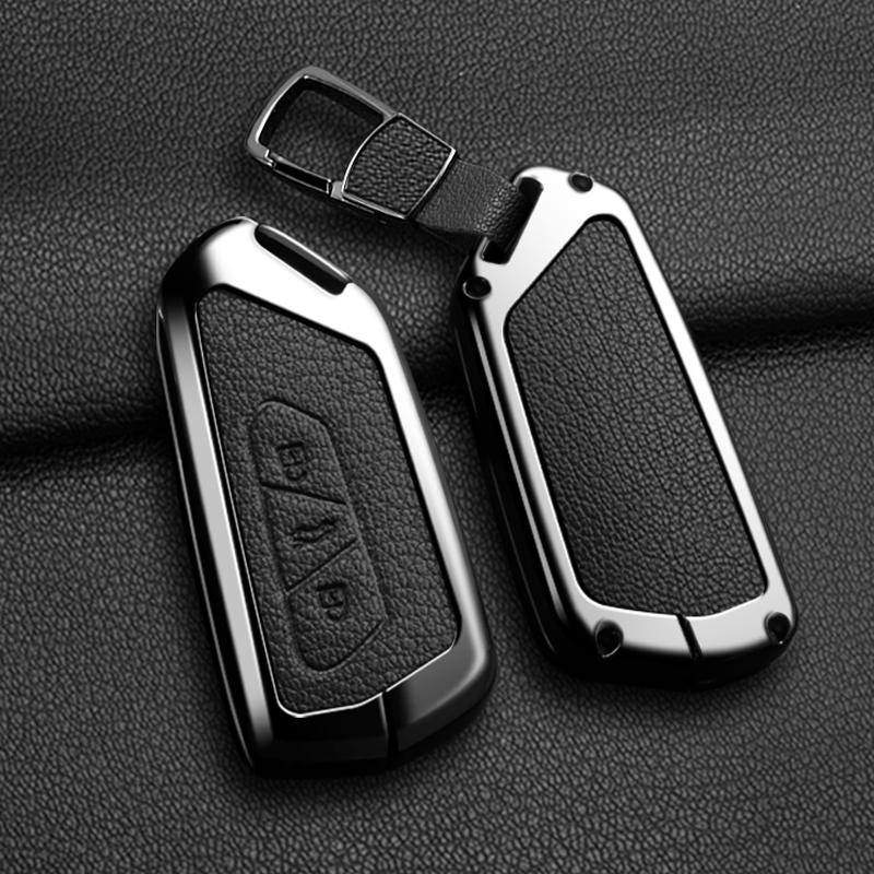 Alloy Car Key Case Cover For VW Volkseagen Golf 8 MK8 ID.3 ID.4 Cupra Skoda Octavia A8 SEAT Leon MK4 2020 2021 Formentor Tarraco