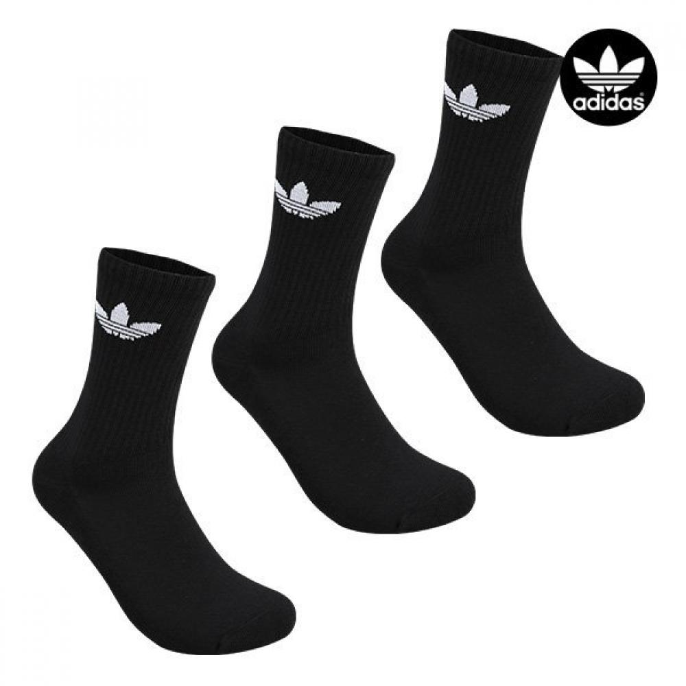 

Adidas Cushion Trefoil Mens Womens Mid Cut MidNeck Socks 3 Pack Set HC9547P325870473