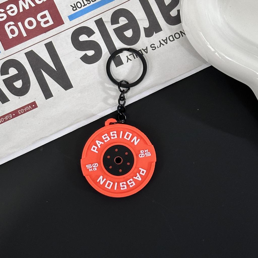 Fitness Series Gummi-Schlüsselanhänger: Hantel- & Kurzhantel-Anhänger für Geschenke