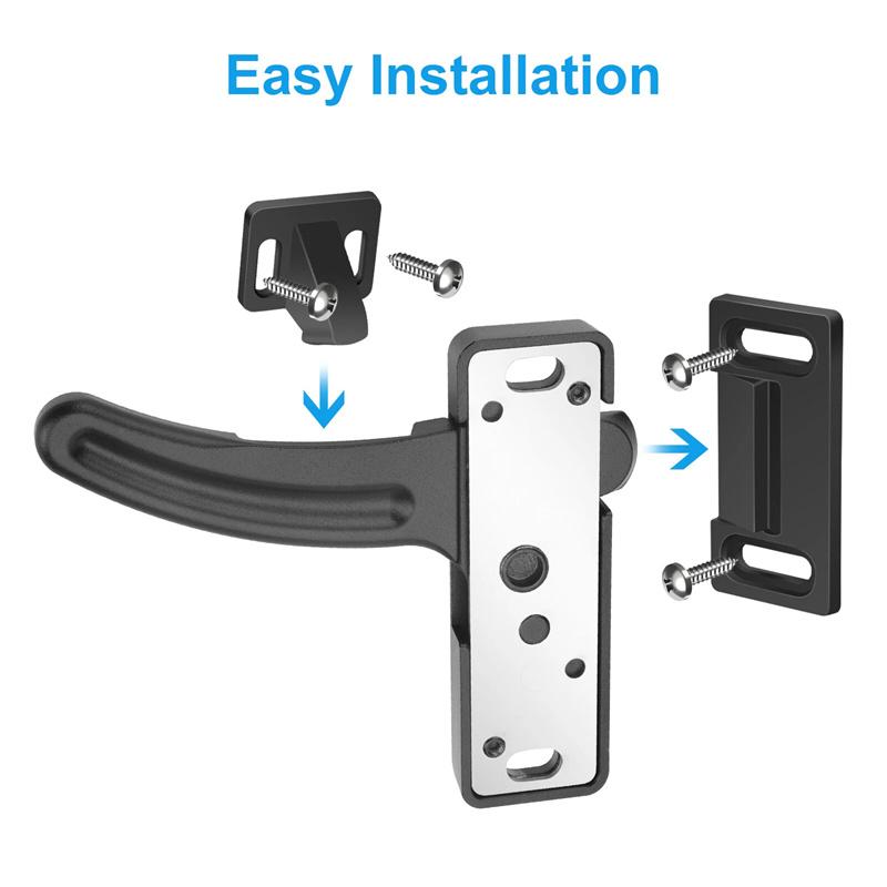 Aluminum Leisure Rv Screen Door Latch Hand Handle Kit For Driver Side Door - Camper Motorhome Travel Trailer