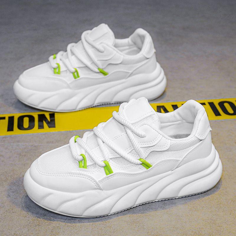 Men's Shoes Autumn New Versatile Casual Board Shoes Sports Platform Bread Shoes Heightening Dad Shoes Trendy Little White Tide Shoes