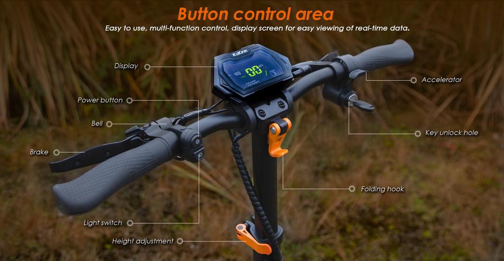 Faltbarer Elektroroller Kukirin G2 Pro (VMP), 500W Motor, 48V 15,6AH Akku, Höchstgeschwindigkeit 25 km/h, Reichweite 65 km, 9-Zoll-Reifen + 4 Geschenke