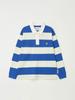 DTHIRTYONE Striped Long Sleeve Rugby Shirt (Blue)