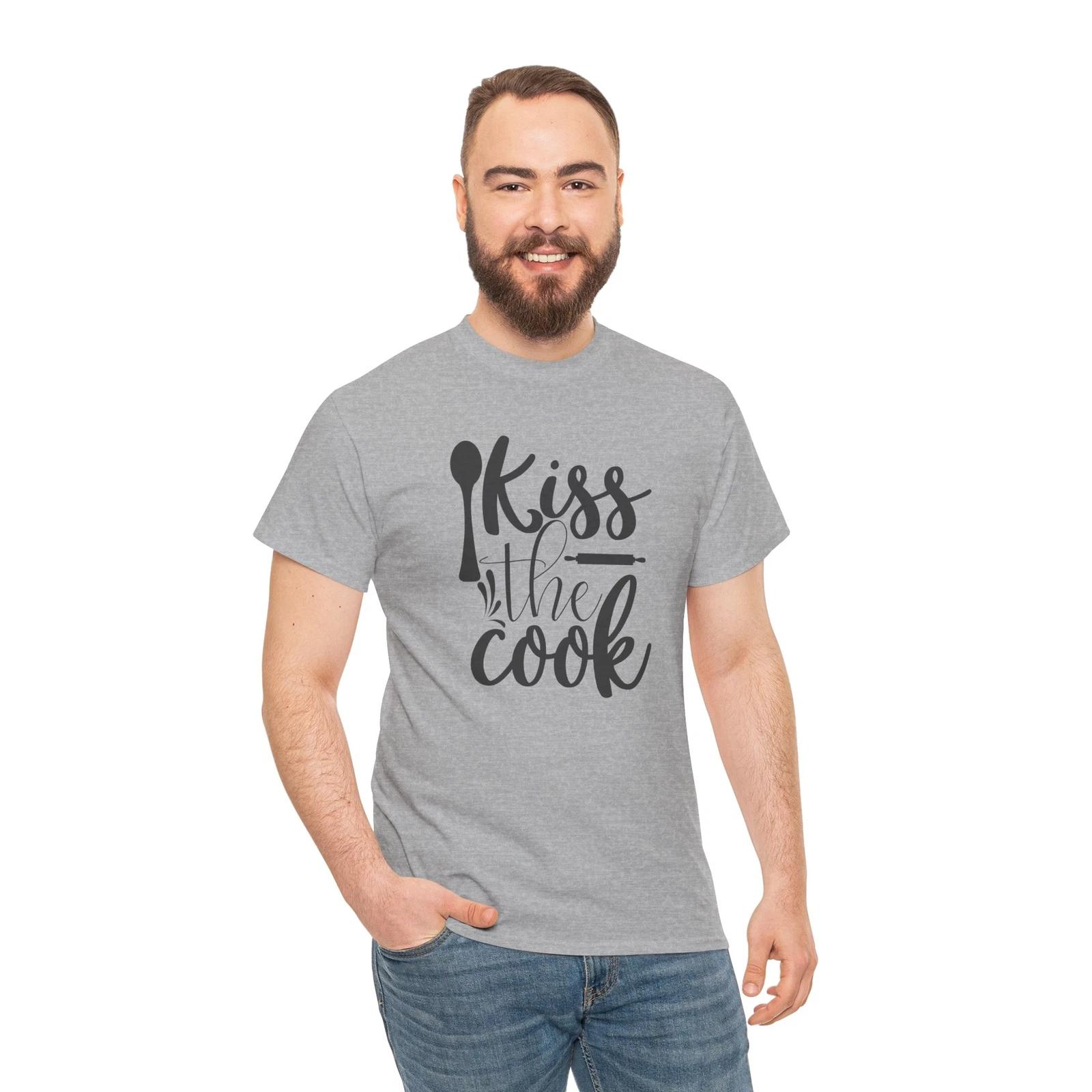 Funny Chef Shirt – Cooking is My Meditation Kitchen Lover Kiss the cook 3XL