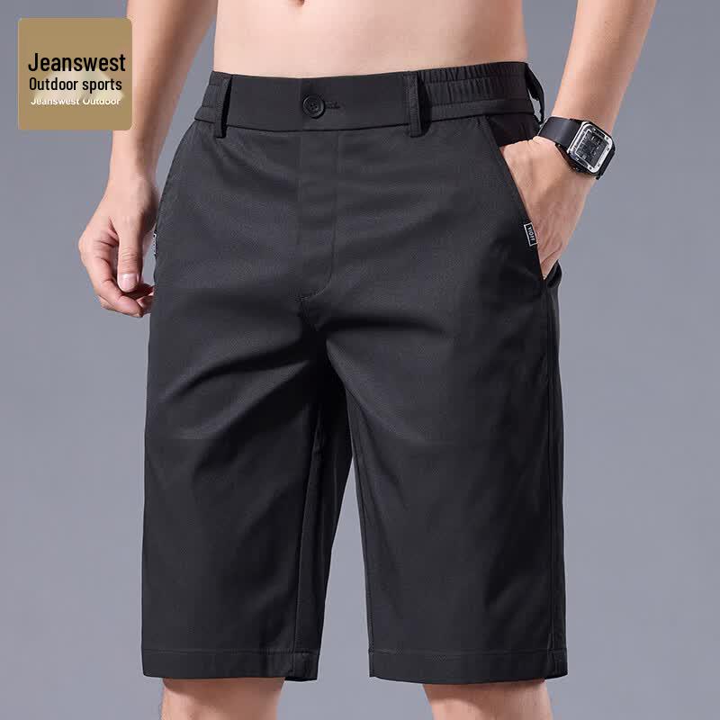 Jeanswest Men's Summer Ice-Feel Breathable Casual Shorts