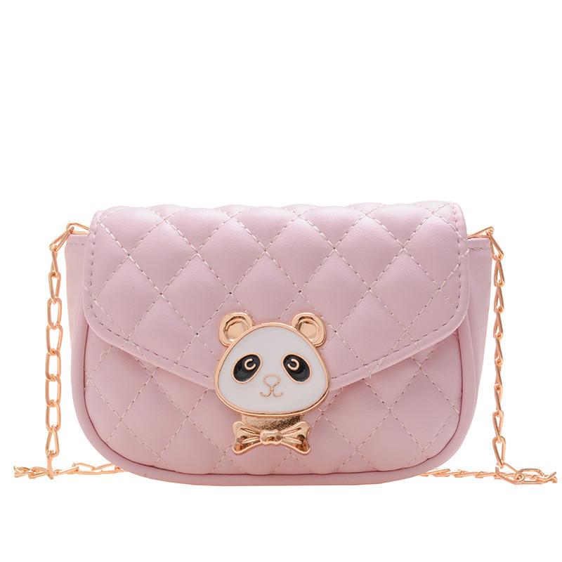 Trendy Girls Panda Pattern Kids Lightweight Crossbody Bag For Daily Outfits