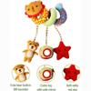 Infant Stroller Toy,Baby Car Seat Toys for Infant Bed Stroller Suitable Pram Crib Plush for Kids Spiral Activity Toy with Rattles and BB Squeaker