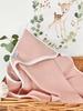 Bathrobe 100x100 Boho collection lace powder pink