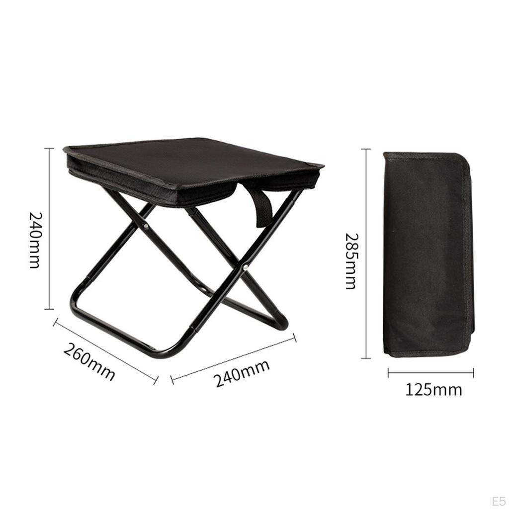 Campinghocker Tragbarer Stuhl Mini Faltbarer Fuß Klein Angeln für