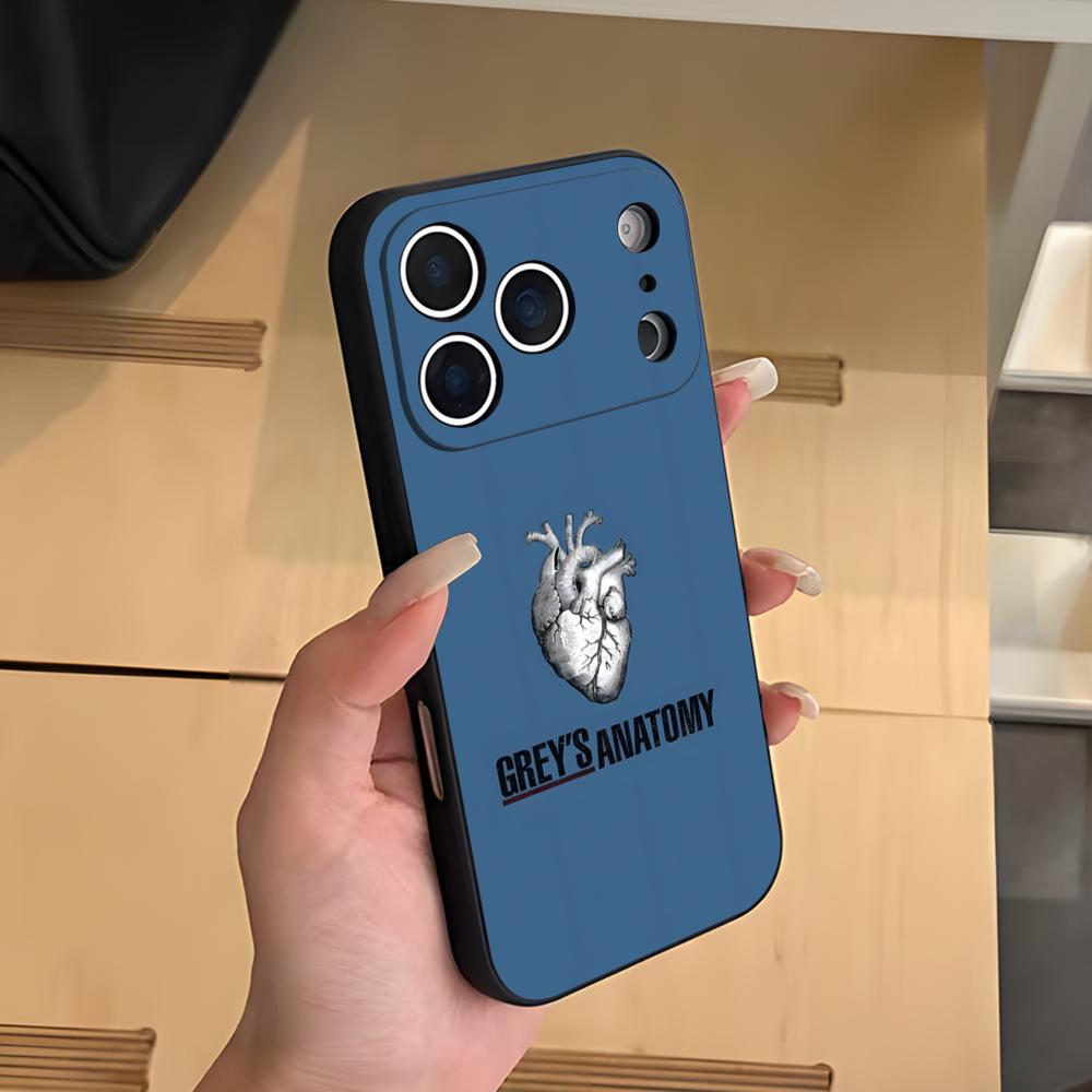 Hot TV Greys Anatomy Phone Case For IPhone 17 Air 16 E Pro Max 15 14 13 Mini 12 Pro 11 Max Plus Black Soft Shell