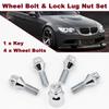 WheelBolts Locking Lug Nuts M12 x 1.5 with Locks Key For Nissan MICRA (K12) Qashqai NOTE (E11) Alloy Wheel Lug Stud & Taper Seat