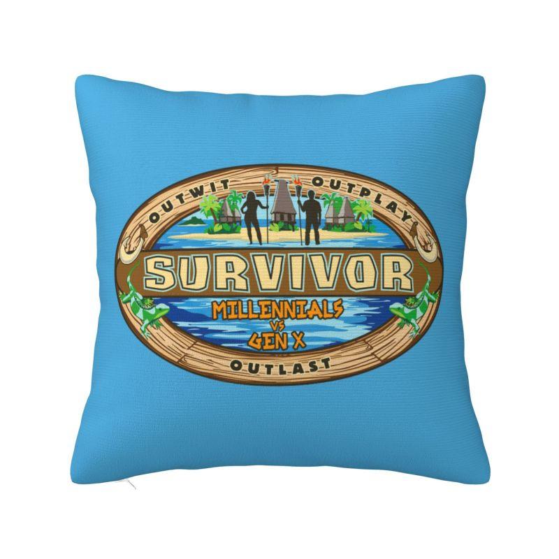 Adventure Game TV Show Survivor Throw Pillow Case cm Decorative Cushion Cover Polyester Pillowcase Doublesided Printing 30x30cm