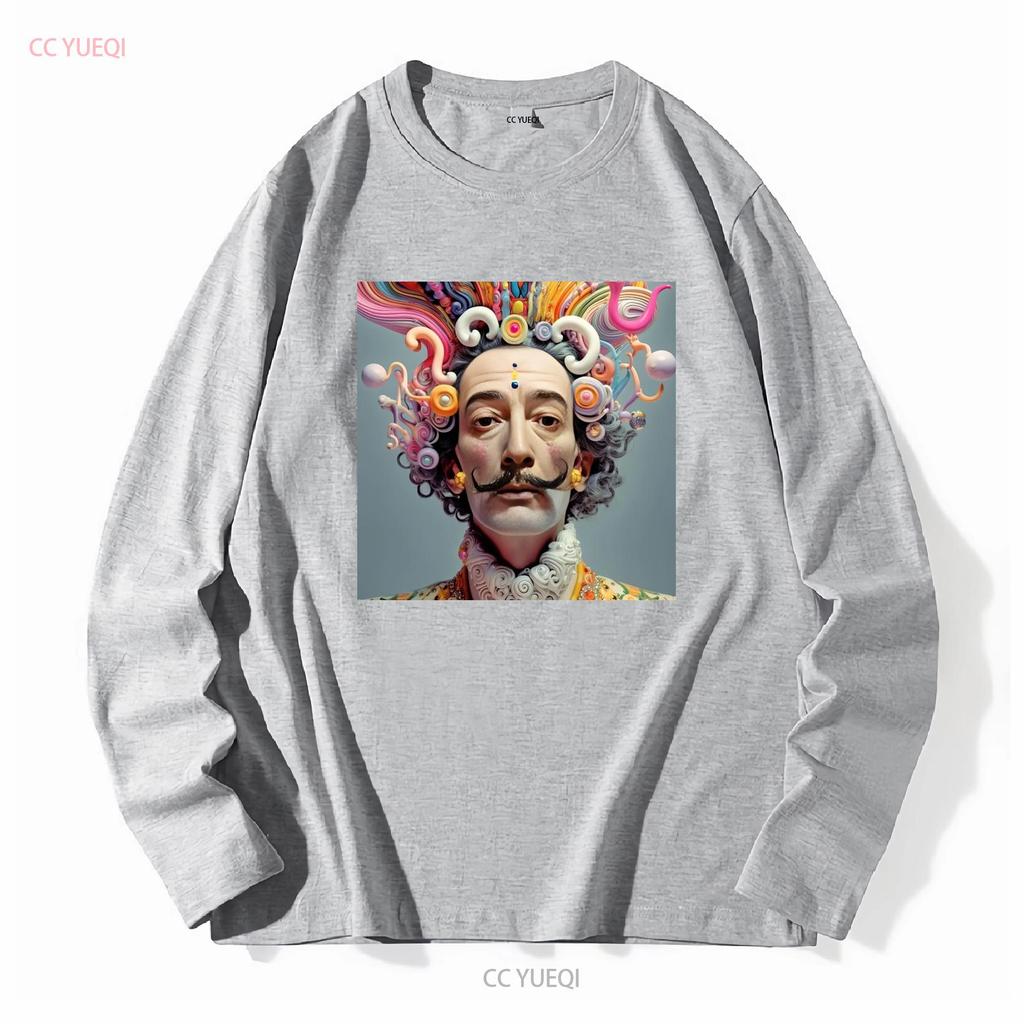 SALVADOR DALI T SHIRT abstract surrealism mens boys new long or short sleeves vintage Washed Soft homme Breathable Slightly
