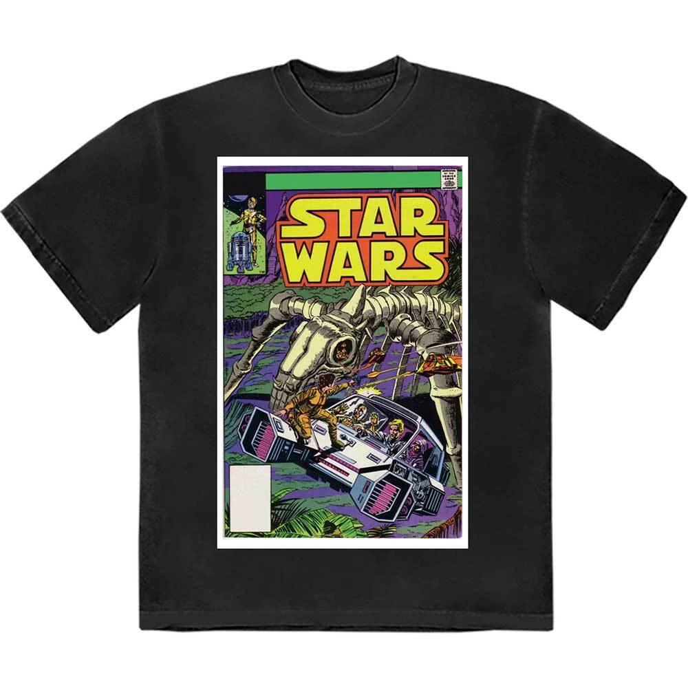 Star Wars Flight Comic Cover T-Shirt Black New S