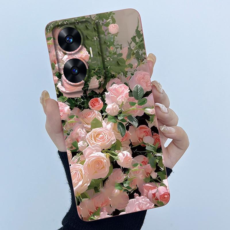 Hülle für Realme C55 NFC Realme C55 4G Narzo N55 2023 Handyhülle Süßer Panda Süße Mädchen Katzen Weiches Silikon Stoßfeste Abdeckung