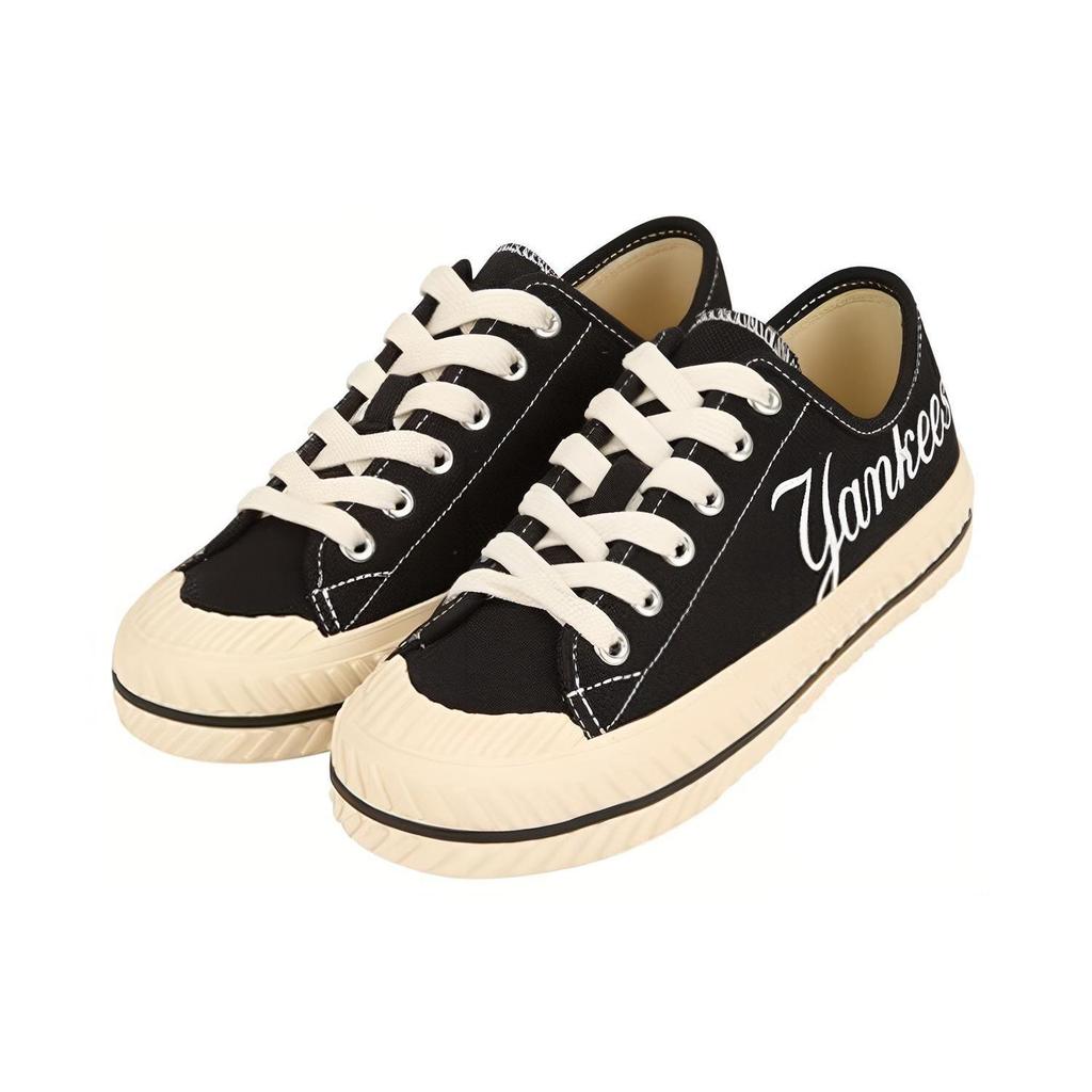 MLB Playball Slip Resistant, Abrasion Resistant, Lightweight Low Top Canvas Shoes Unisex Black 32SHP6011-50L