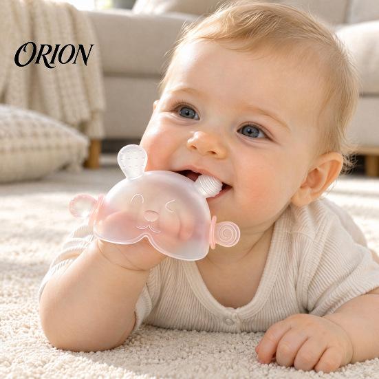 Safe Baby Chew Toy 3Pcs/Set Silicone Teething Mitt, Food Grade Wrist Teether for Relief Toys Infants Infants, Anti Dropping Pain 0-6 Months