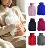 Home Use Hot Water Bag 2000ML Bottle with Knit Cover, Leakproof Rubber Menstrual Cramp Relief for Pain Relief, Winter Warm Neck, Shoulder Back