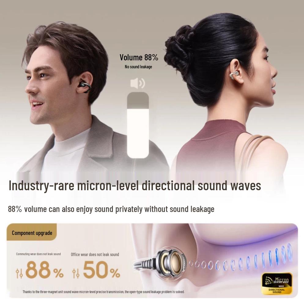 Baseus MC1 Bone Conduction Ear Clips: Open-Ear Wireless Headphones for Sports and Running
