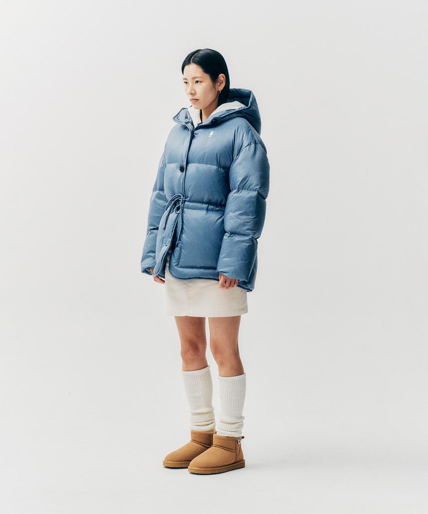 Yale Waist String Cloud Down Padded Jacket_Blue