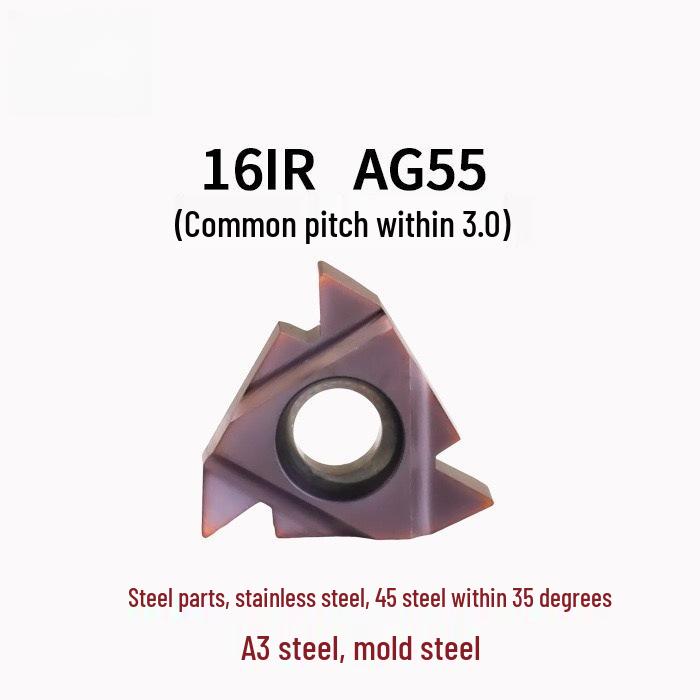 Haojiang AG60 CNC Threading Inserts Tool Holder for Internal/External Threads In Stainless Steel