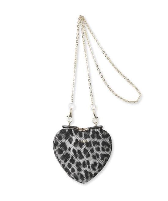 Стеганая сумка через плечо в форме сердца