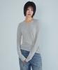 KIJIKO Ke311. Curved Sheer Tee Gray