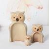 Creative Ceramics Cute Frog Owl Family of Three Living Room TV Cabinet Entrance Ornament Figurines & Miniatures