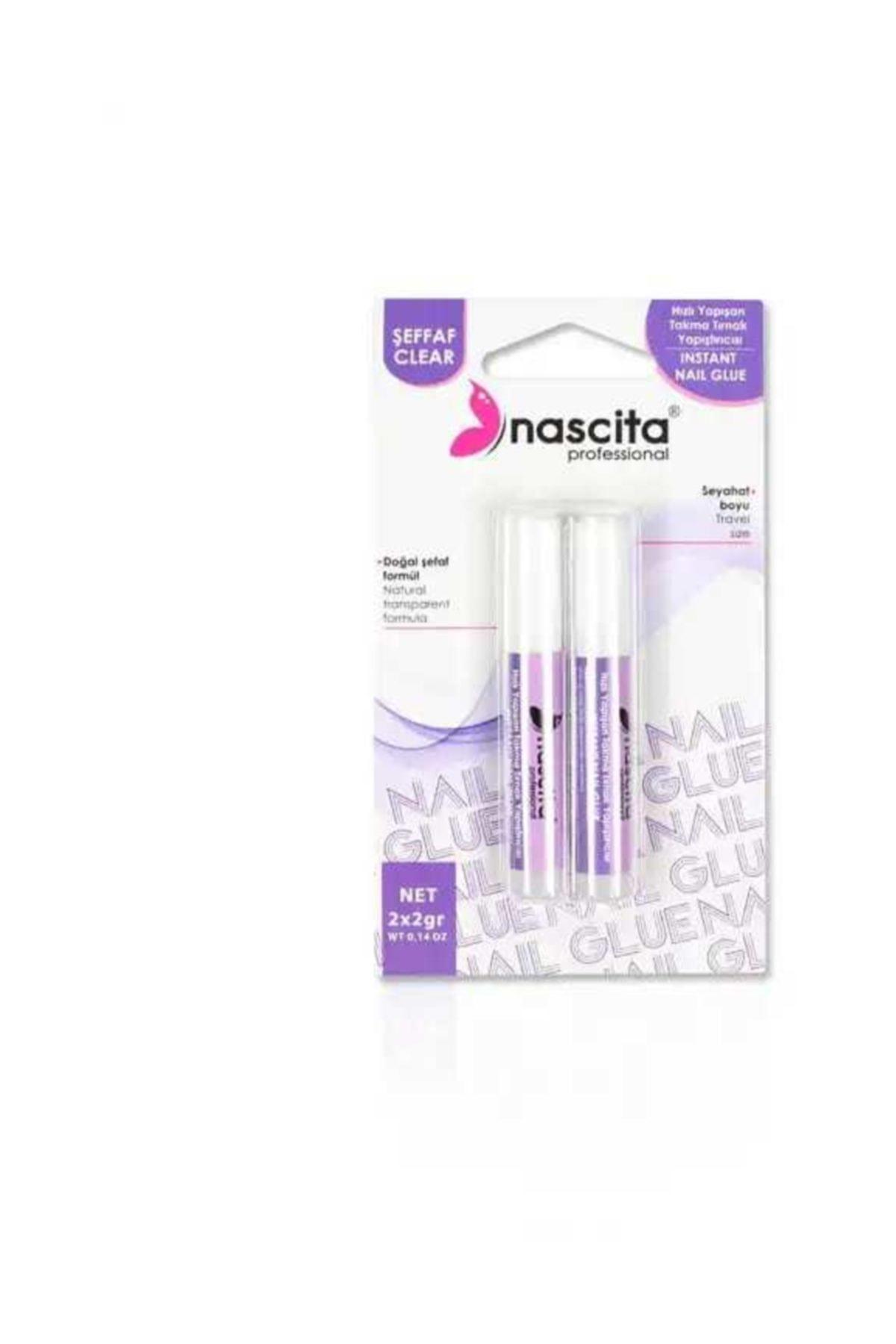 

Прозрачный клей для накладных ногтей Nascita, 2x2 гр.