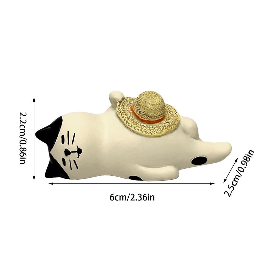 Resin Cat Car Decoration, Cat Car Interior Dashboard Decoration, Dashboard Decoration Cat Interior Figure,