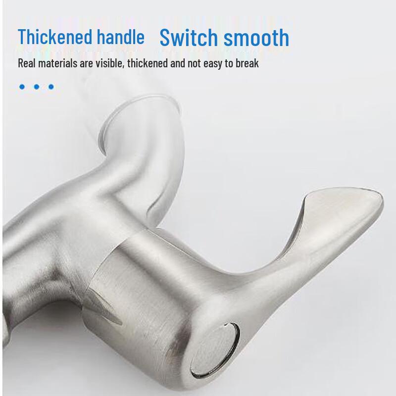 Dier 304 SS Single Cold Wall-Mounted Mop Sink Faucet