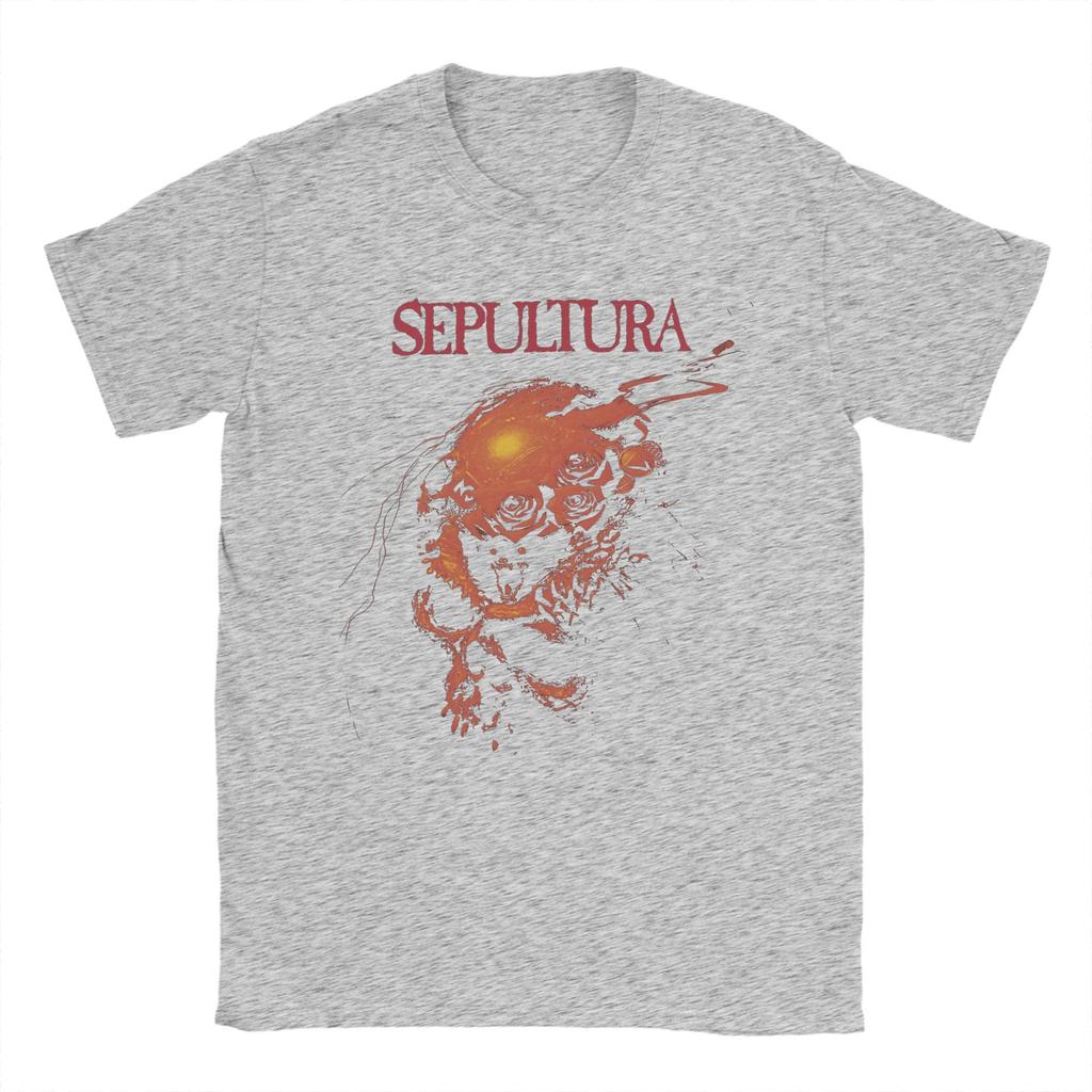 Pánské tričko Sepultura Lebka Vtipné 100% bavlna Tričko Krátký rukáv Tričko Kulatý výstřih Oblečení Novinka