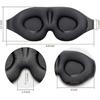 100% Blackout Sleeping Mask 3D Contouring Eye Mask Adjustable Strap Eye Mask - DD01
