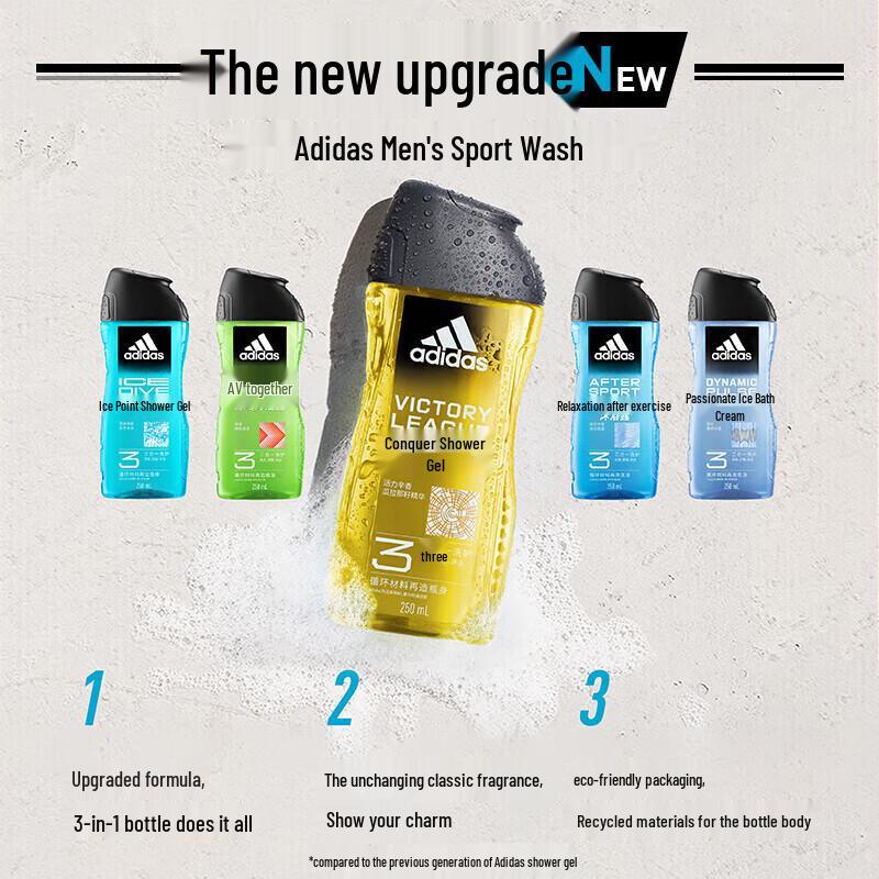 Adidas Herren 3-in-1 Duschgel