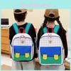 Children Nylon Backpack With Warmth And Expandable Capacity For Kindergarten Daily Use