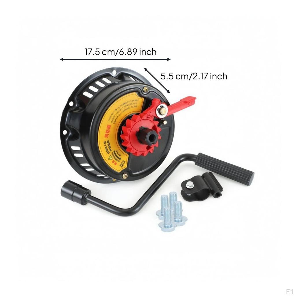 Manual Recoil Starter with Iron Shell | Easy to Install, Engine Pull Bracket, for