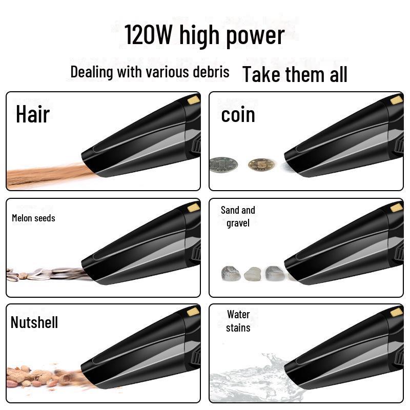 Aspirator portabil wireless pentru mașină și birou